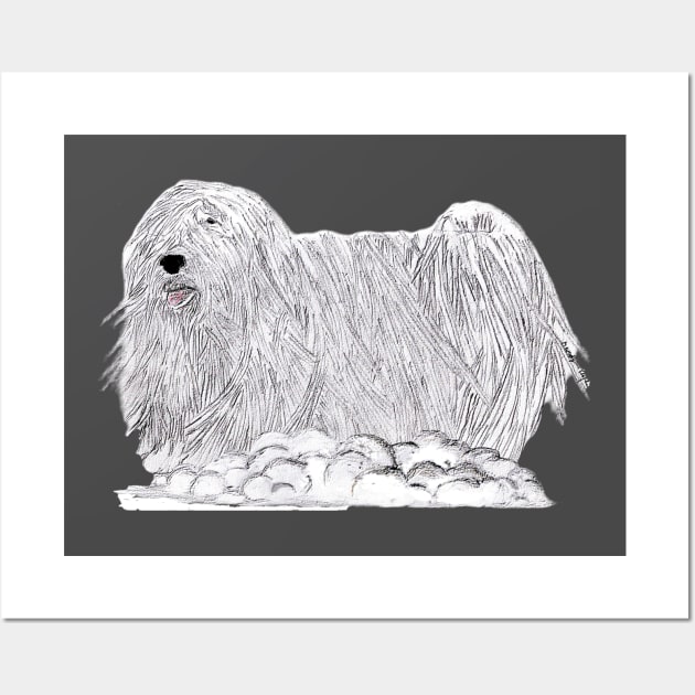 Walking Mop Dog Wall Art by Art is Sandy